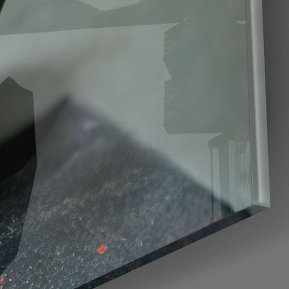 Evil Pumpkin Glass Wall Art