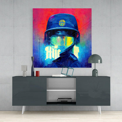 The Guardian Glass Wall Art