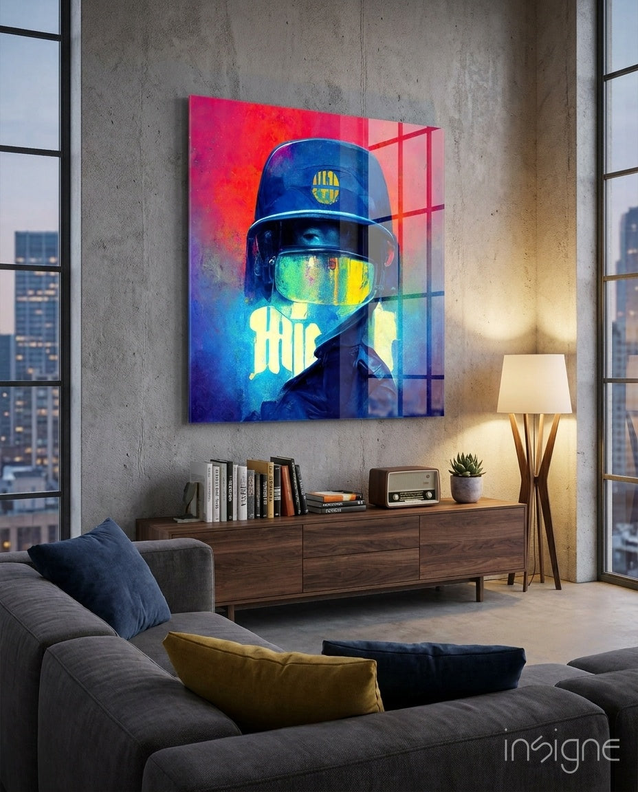 The Guardian Glass Wall Art