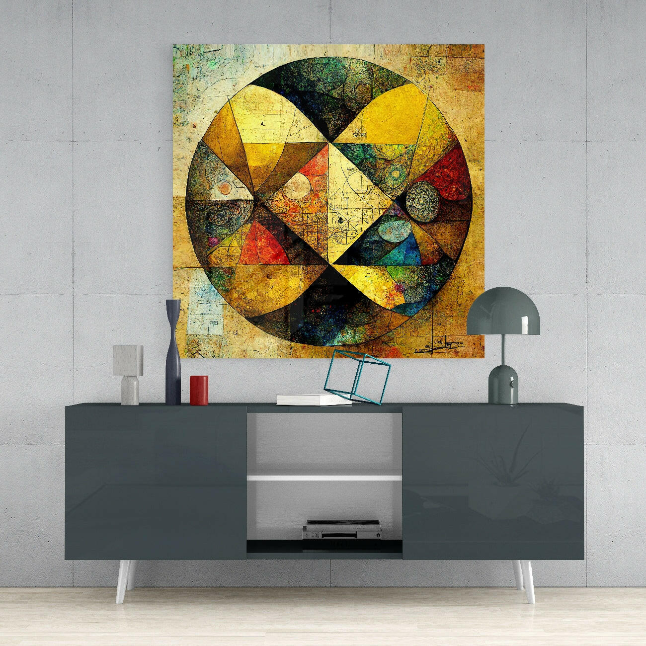 Sphere Glass Wall Art