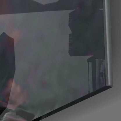 Red Head Glass Wall Art