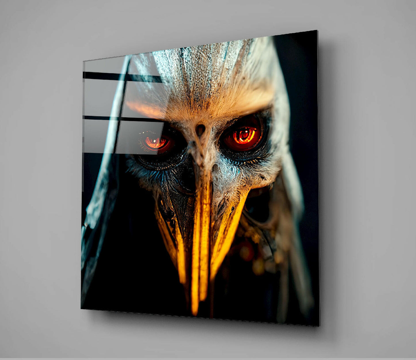 The Beak Glass Wall Art