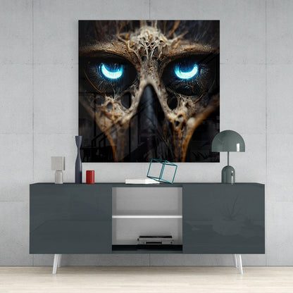 Bravery in the Eyes Glass Wall Art