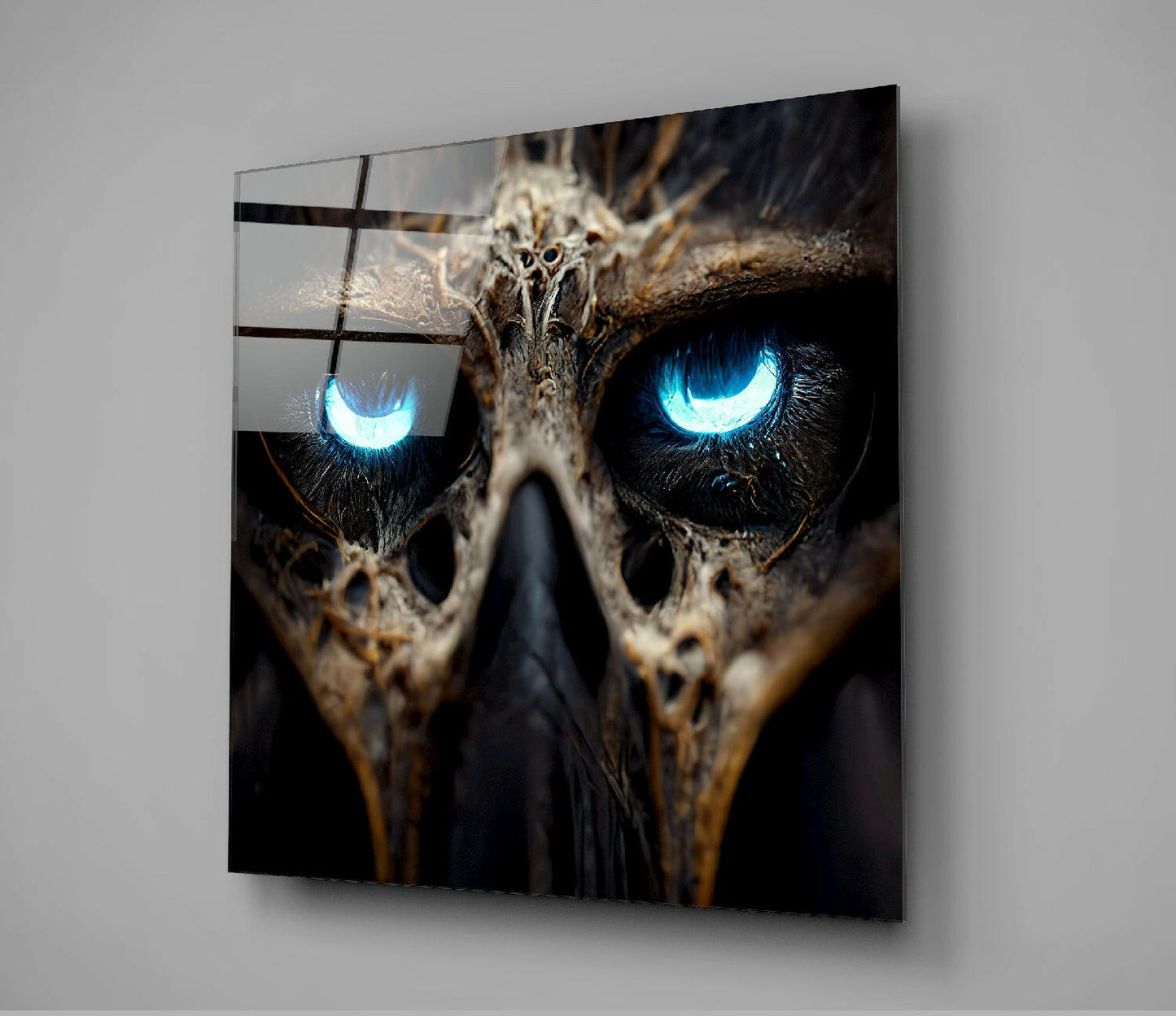 Bravery in the Eyes Glass Wall Art