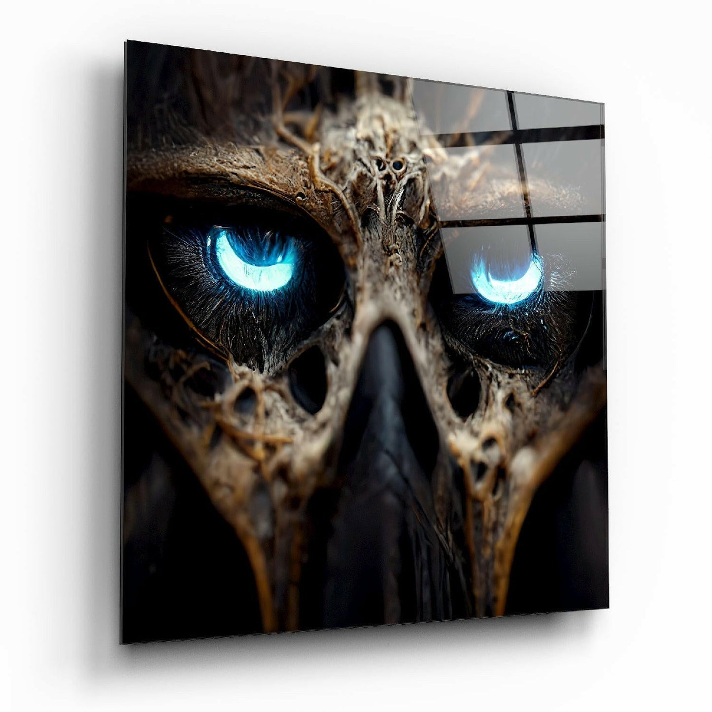 Bravery in the Eyes Glass Wall Art