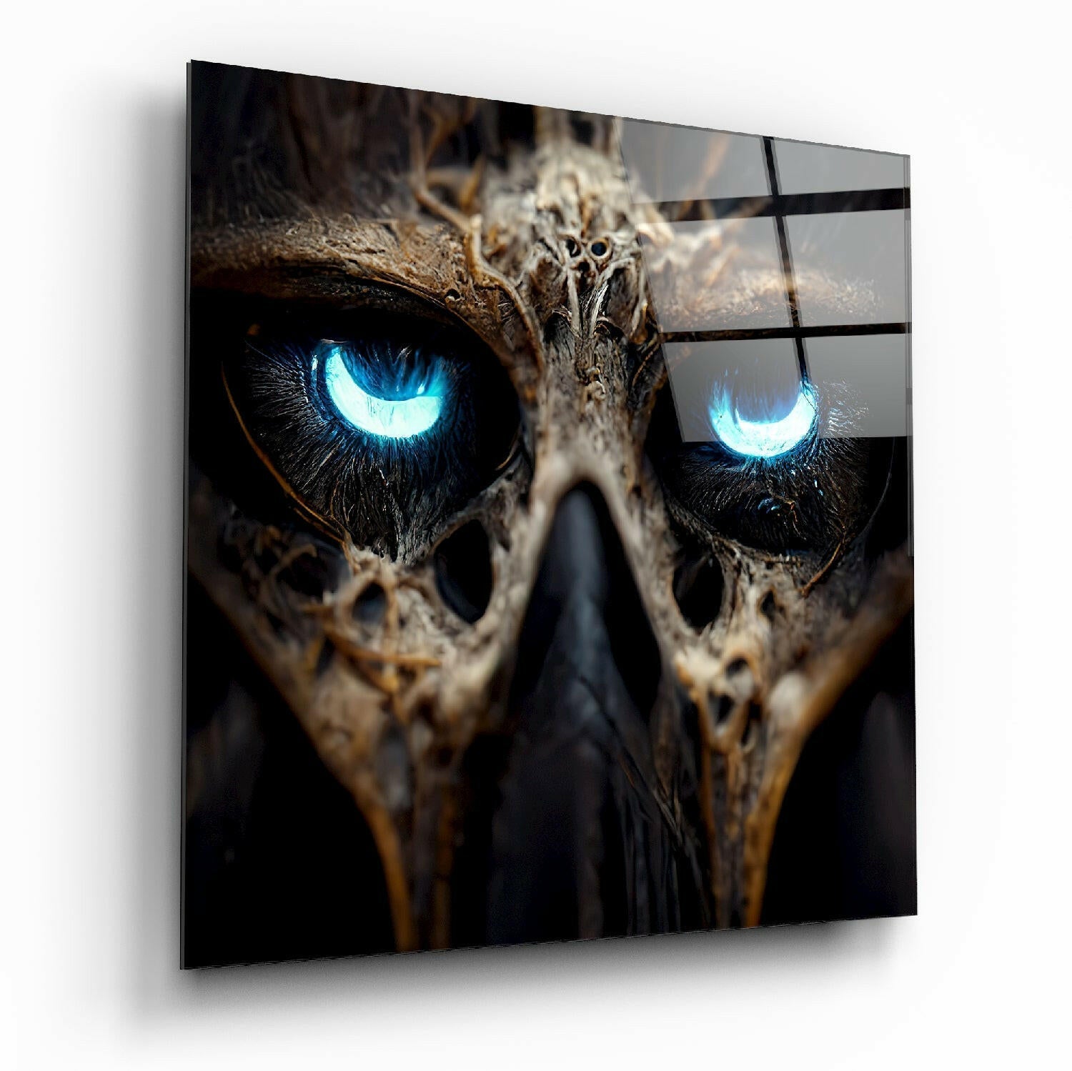 Bravery in the Eyes Glass Wall Art