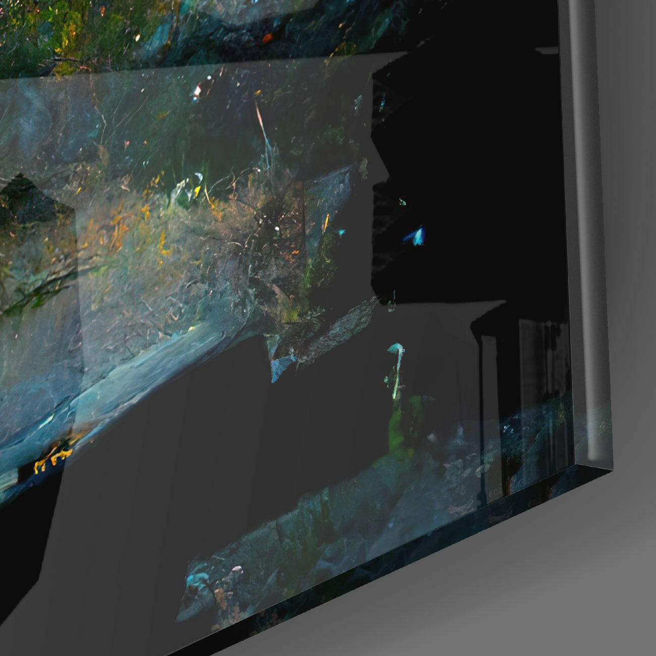Raining Stars Glass Wall Art