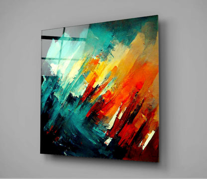 Brush Glass Wall Art