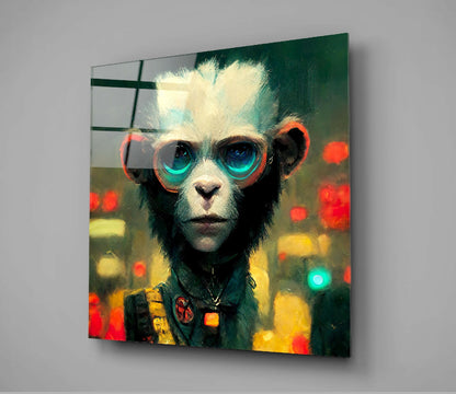 The Monkey Glass Wall Art