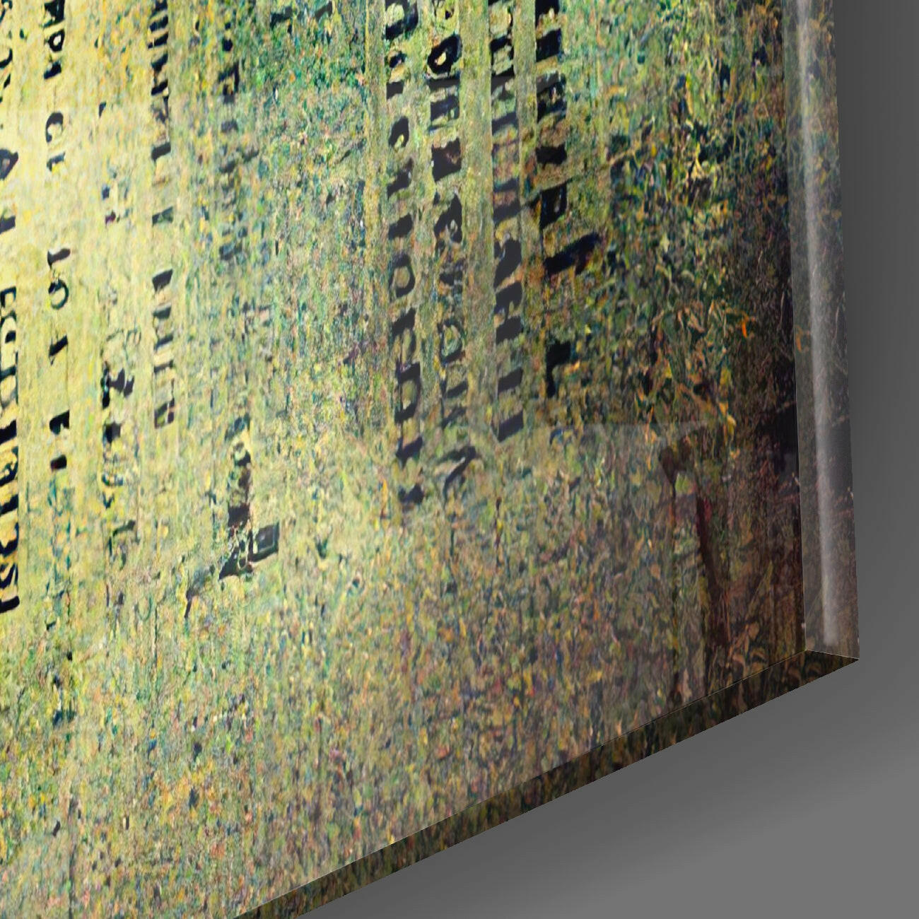 Lost Alphabet Glass Wall Art