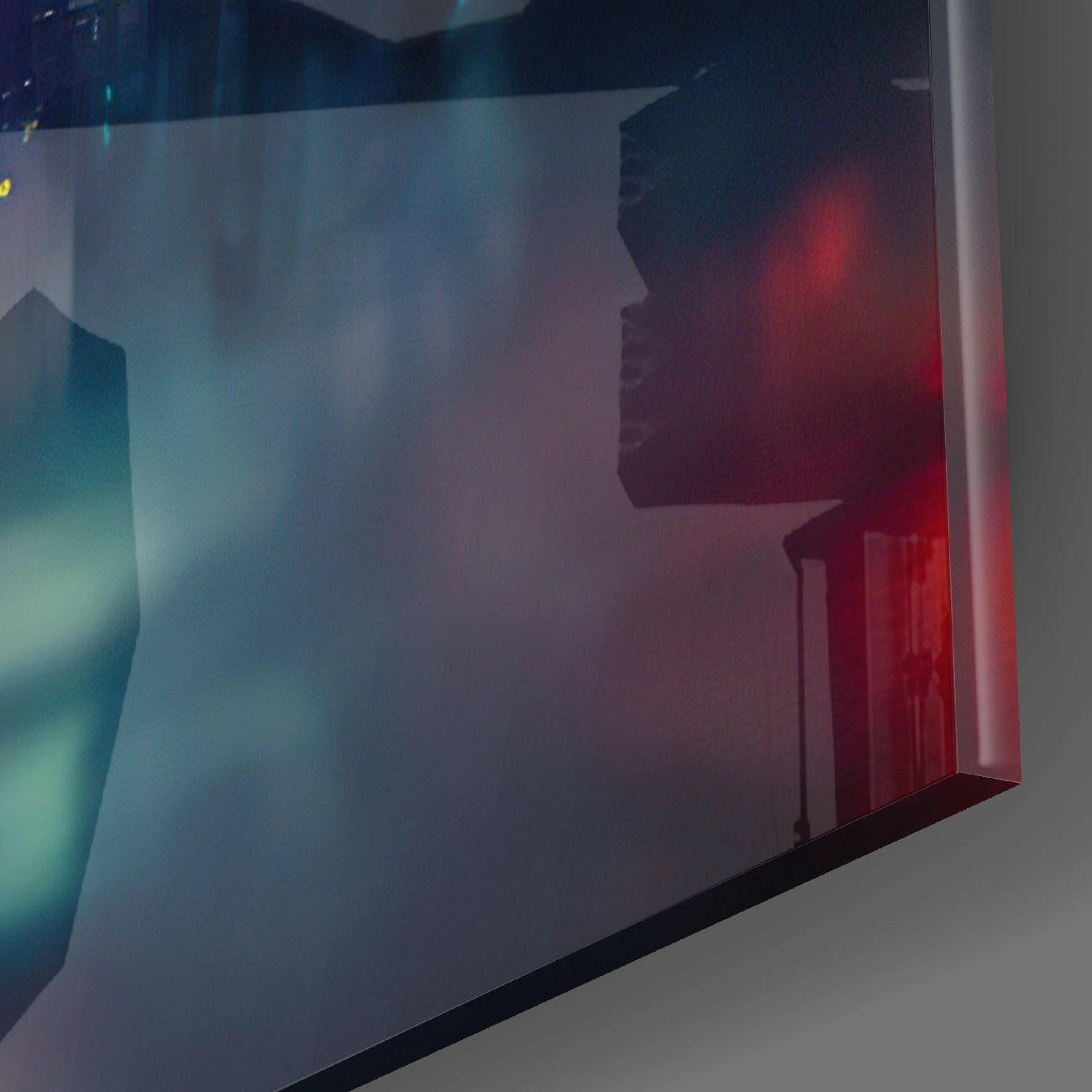 Against the City Glass Wall Art