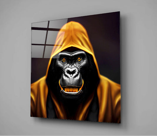 Angry Smile Glass Wall Art