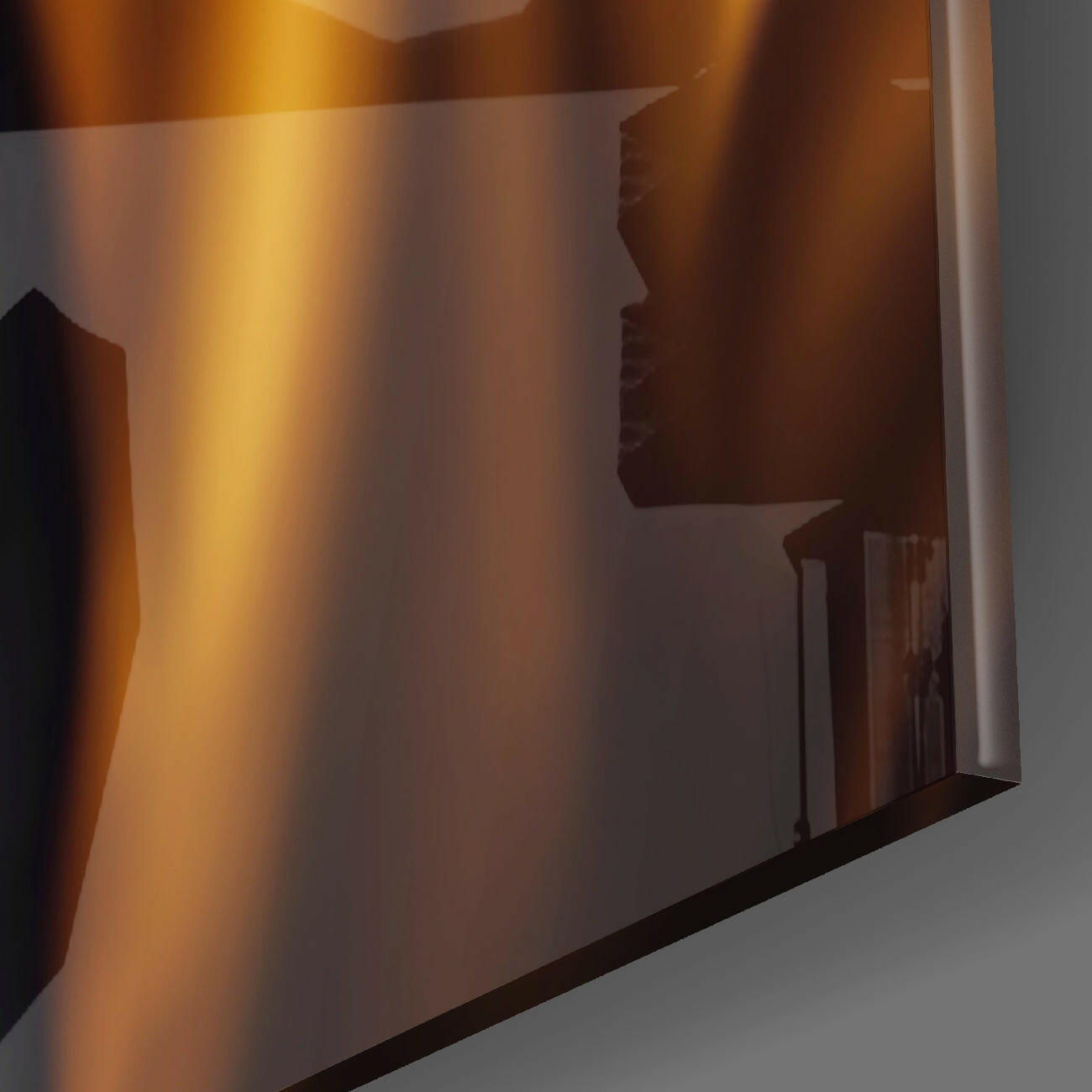 Angry Smile Glass Wall Art