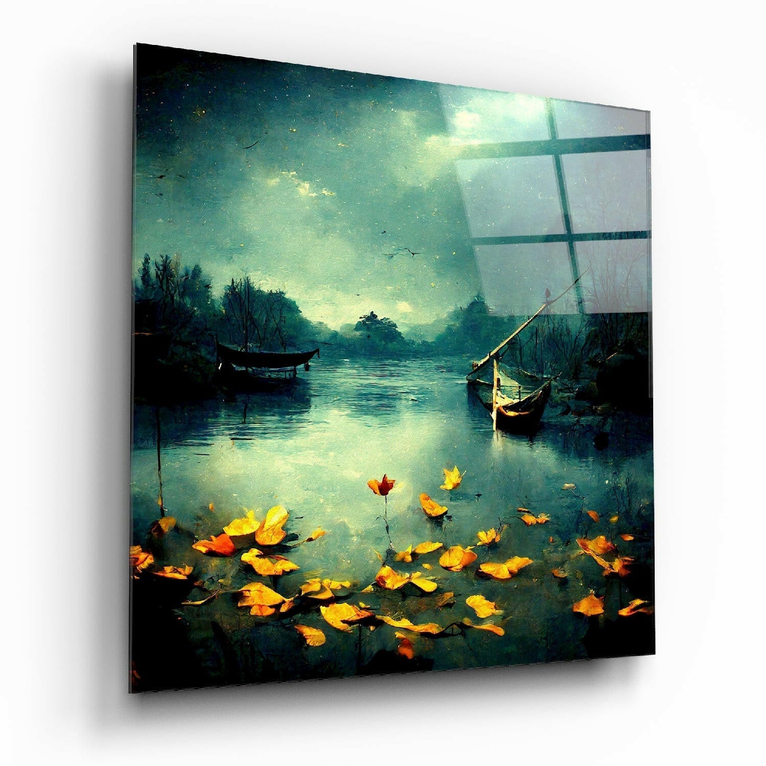 Autumn glass wall art