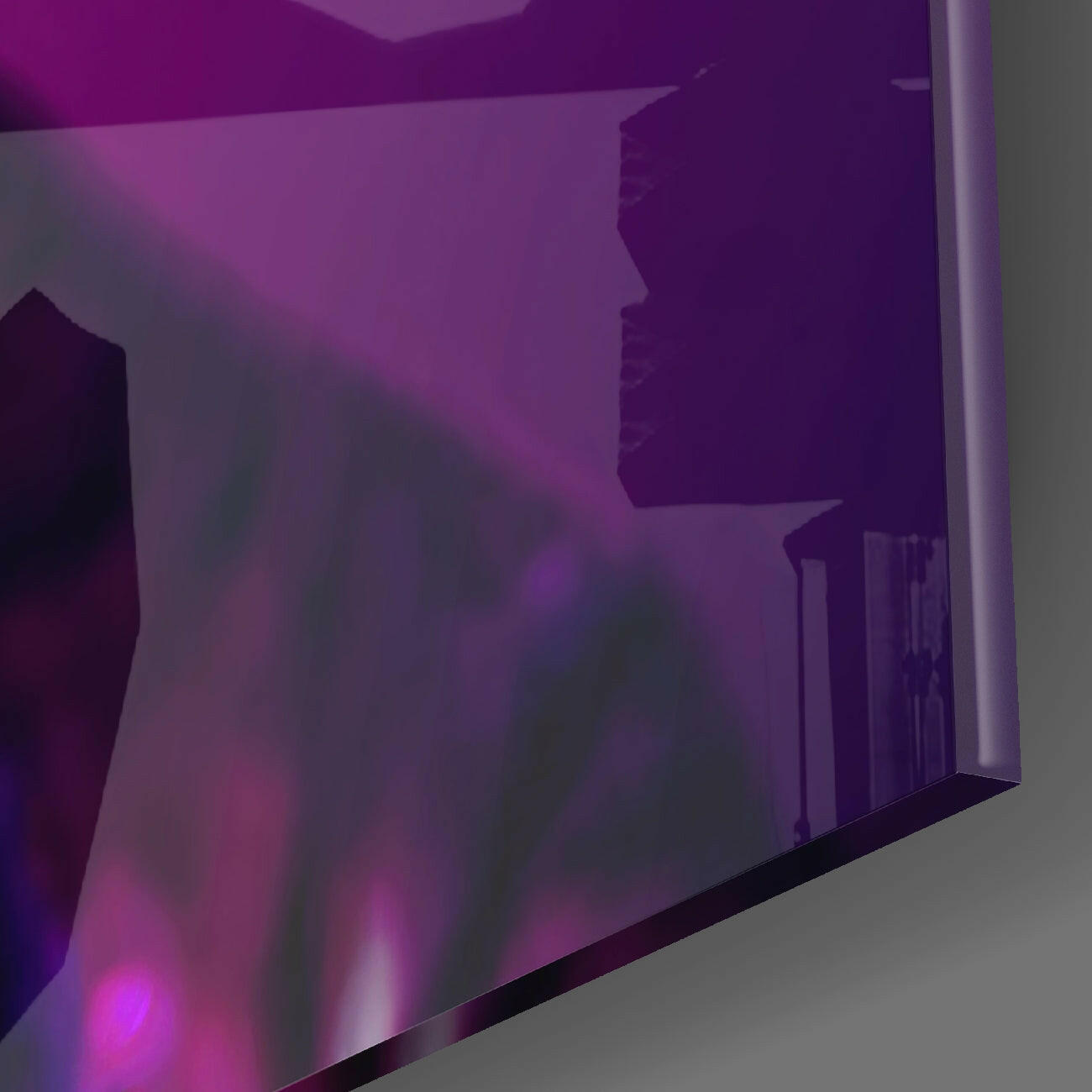 Curious Cat Glass Wall Art