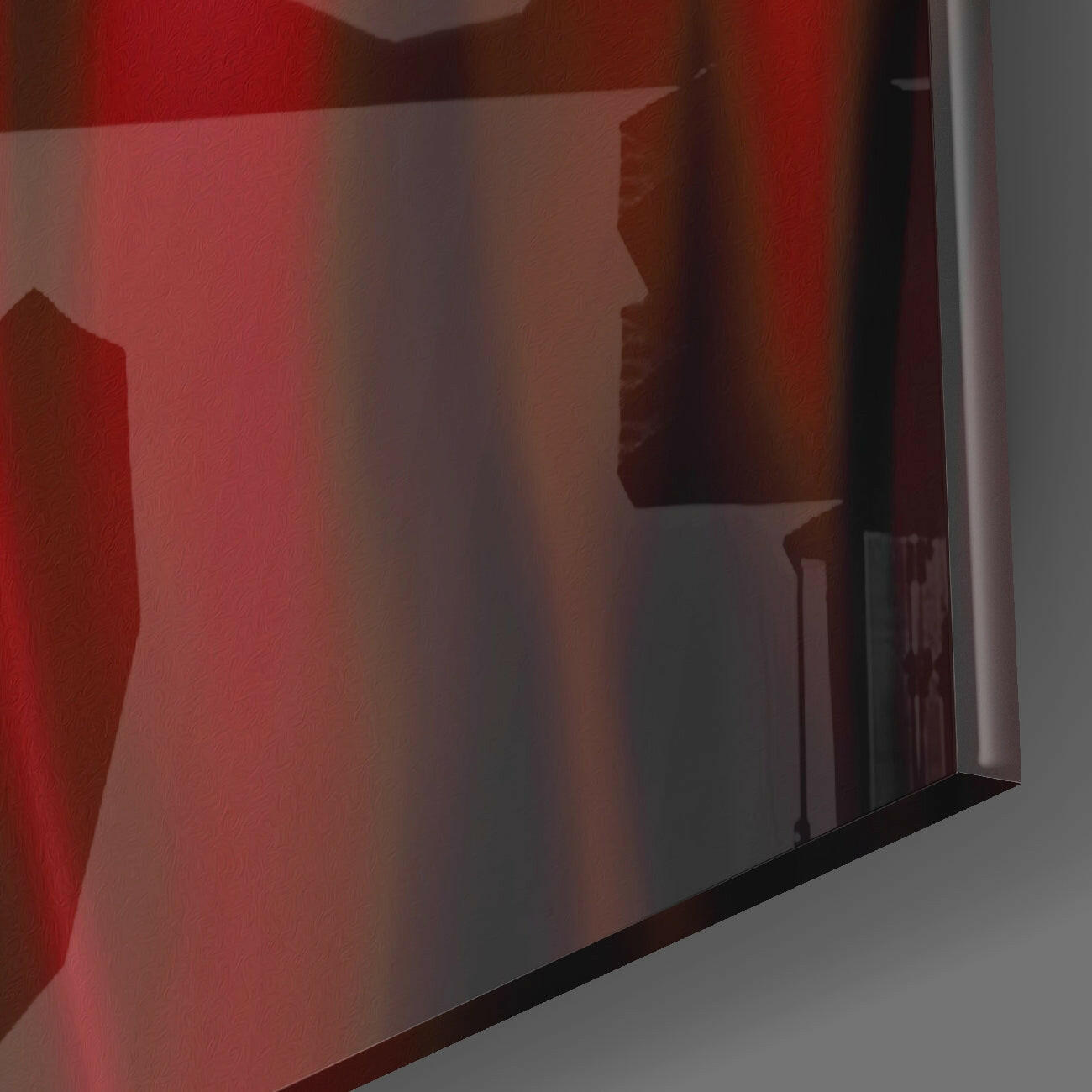 Angry Smile Glass Wall Art