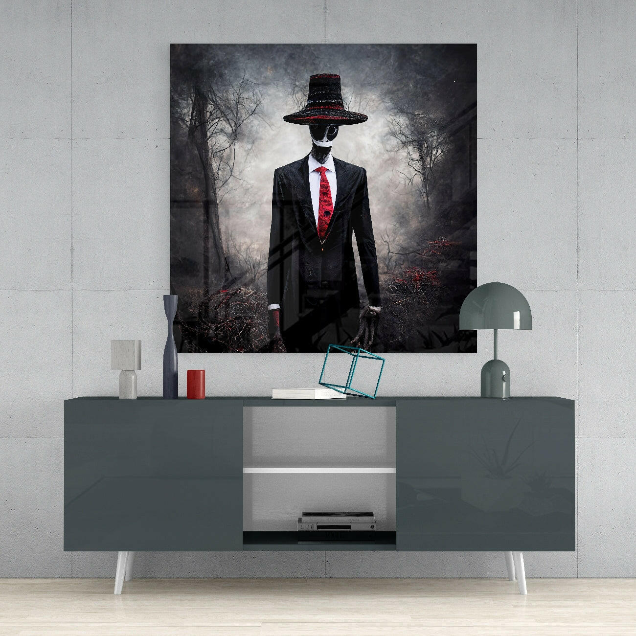 Negotiator Glass Wall Art