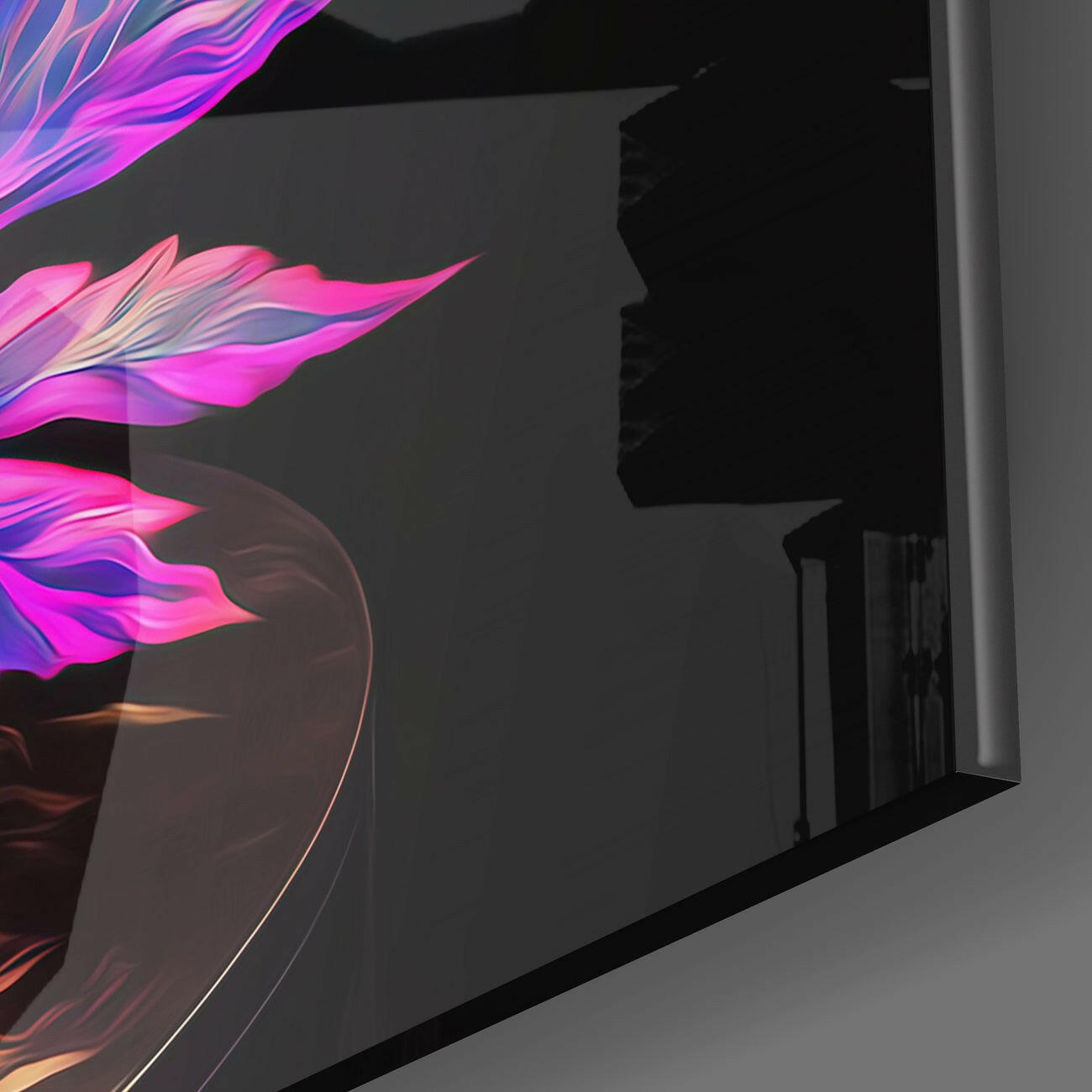 Dragon's Anger Glass Wall Art