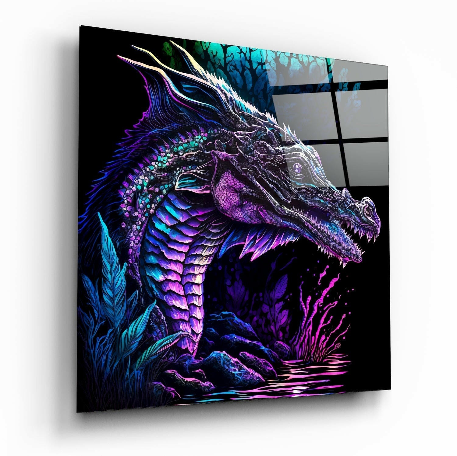 Dragon glass wall art print