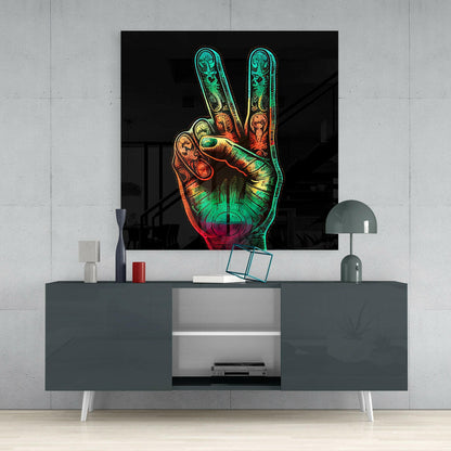 Peace Glass Wall Art