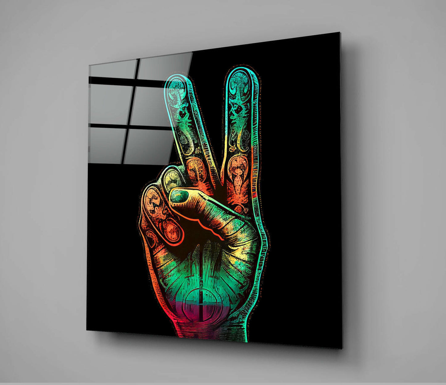 Peace Glass Wall Art