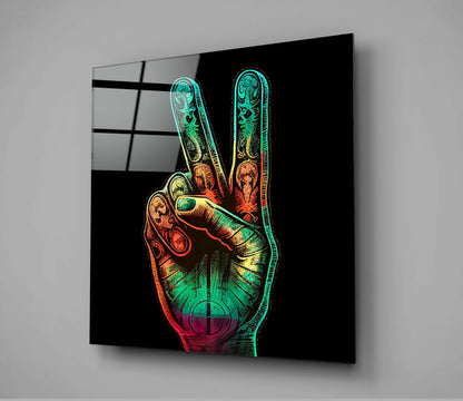 Peace Glass Wall Art