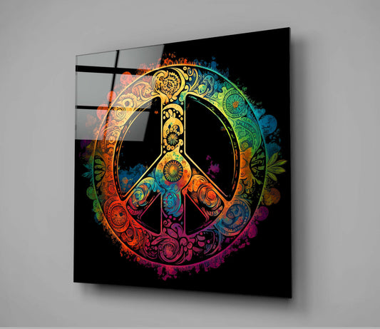 Peace Glass Wall Art