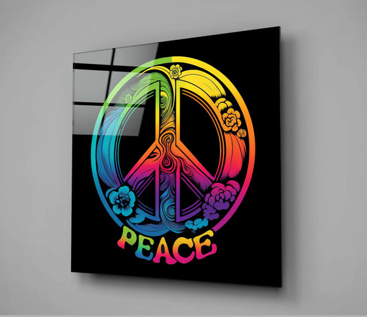 Peace Glass Wall Art