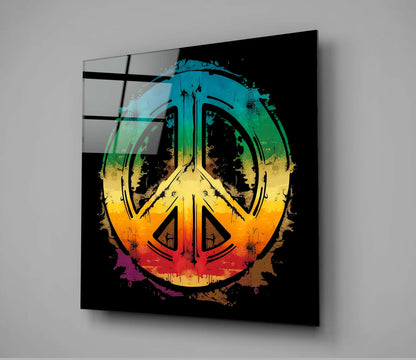 Peace Glass Wall Art