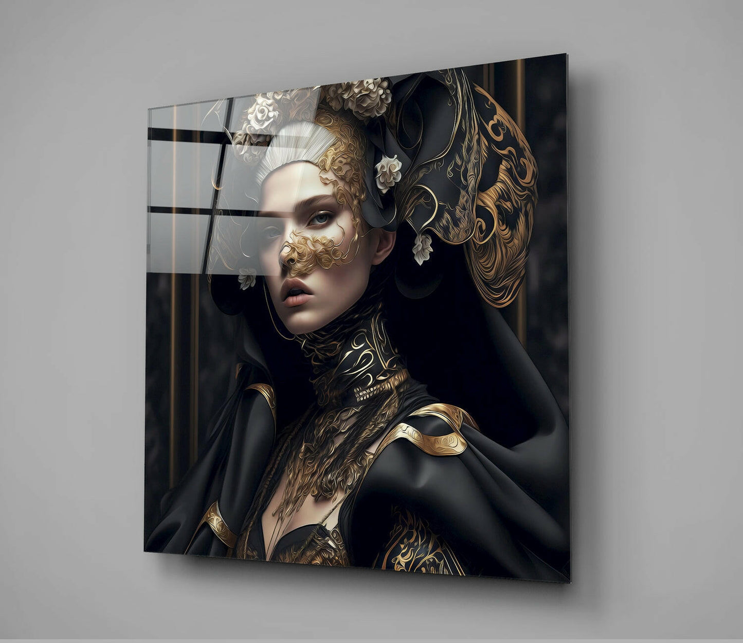 The Queen Glass Wall Art