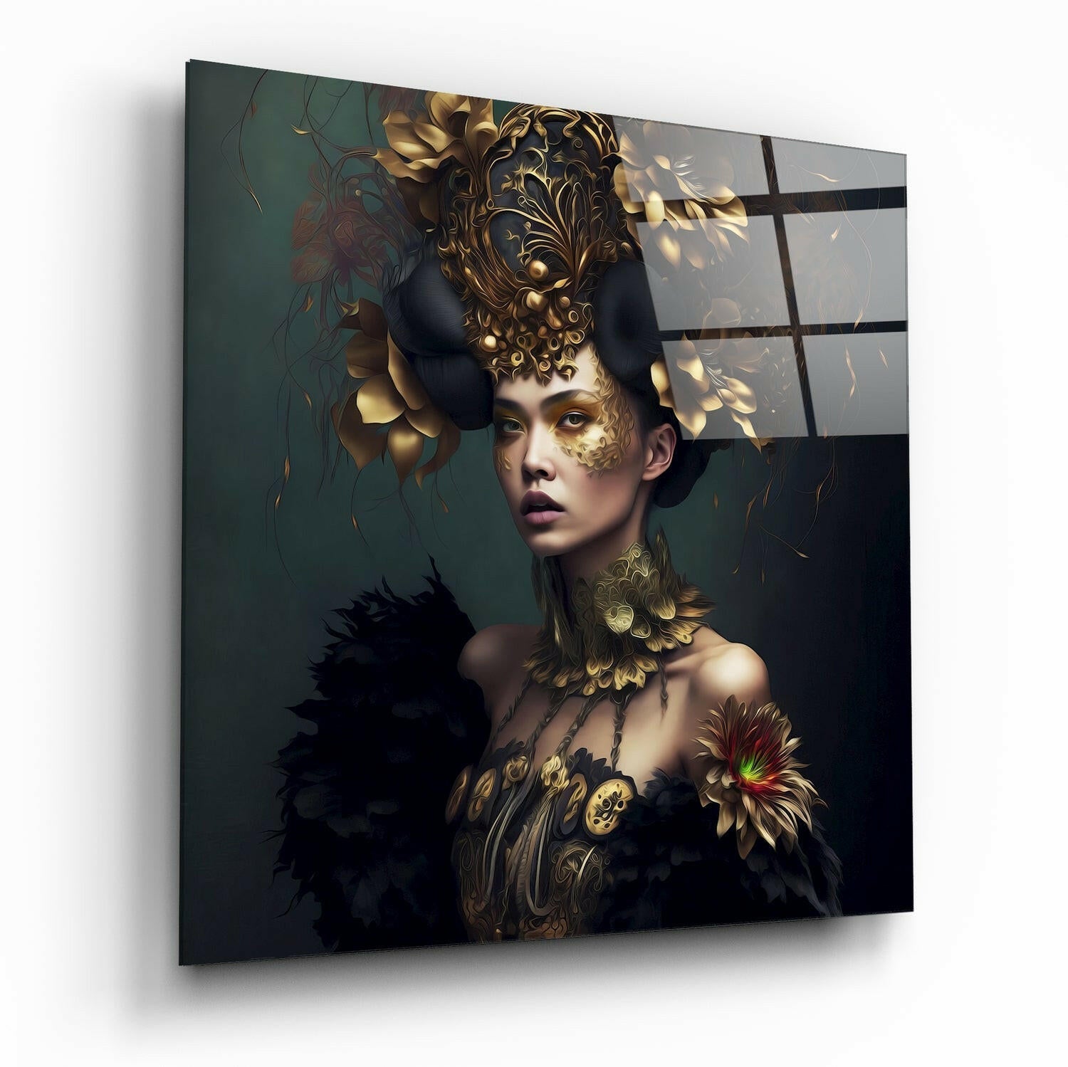 The Queen glass wall art print
