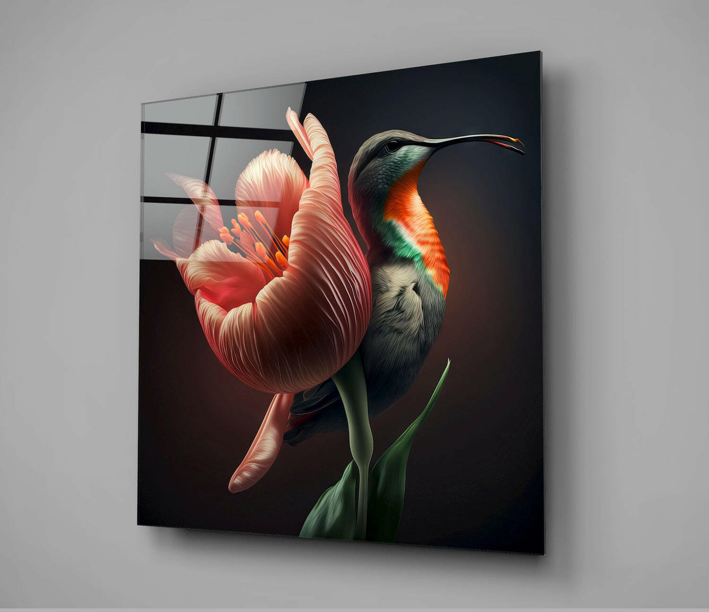 Tropical Beauties Glass Wall Art