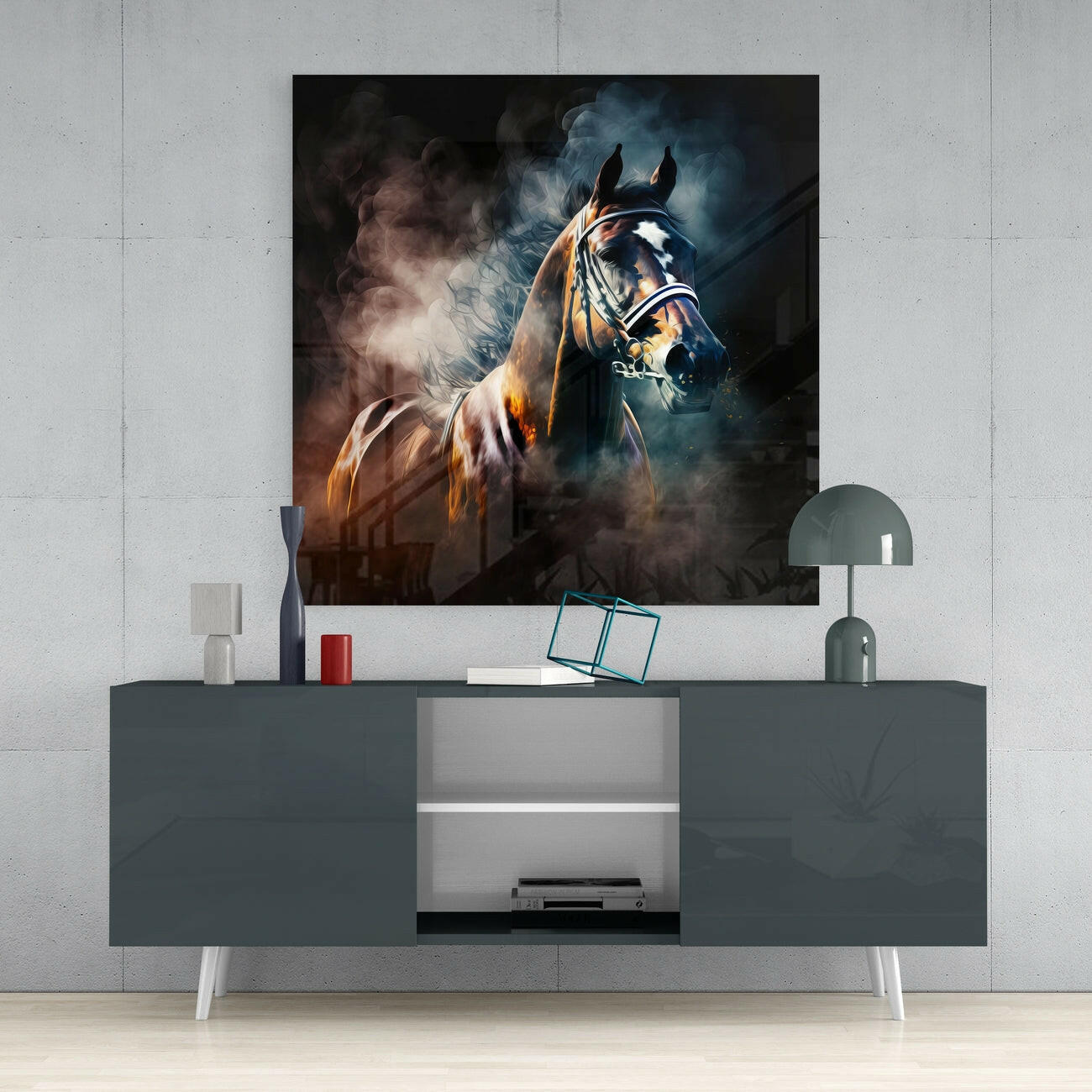 Horse Glass Wall Art