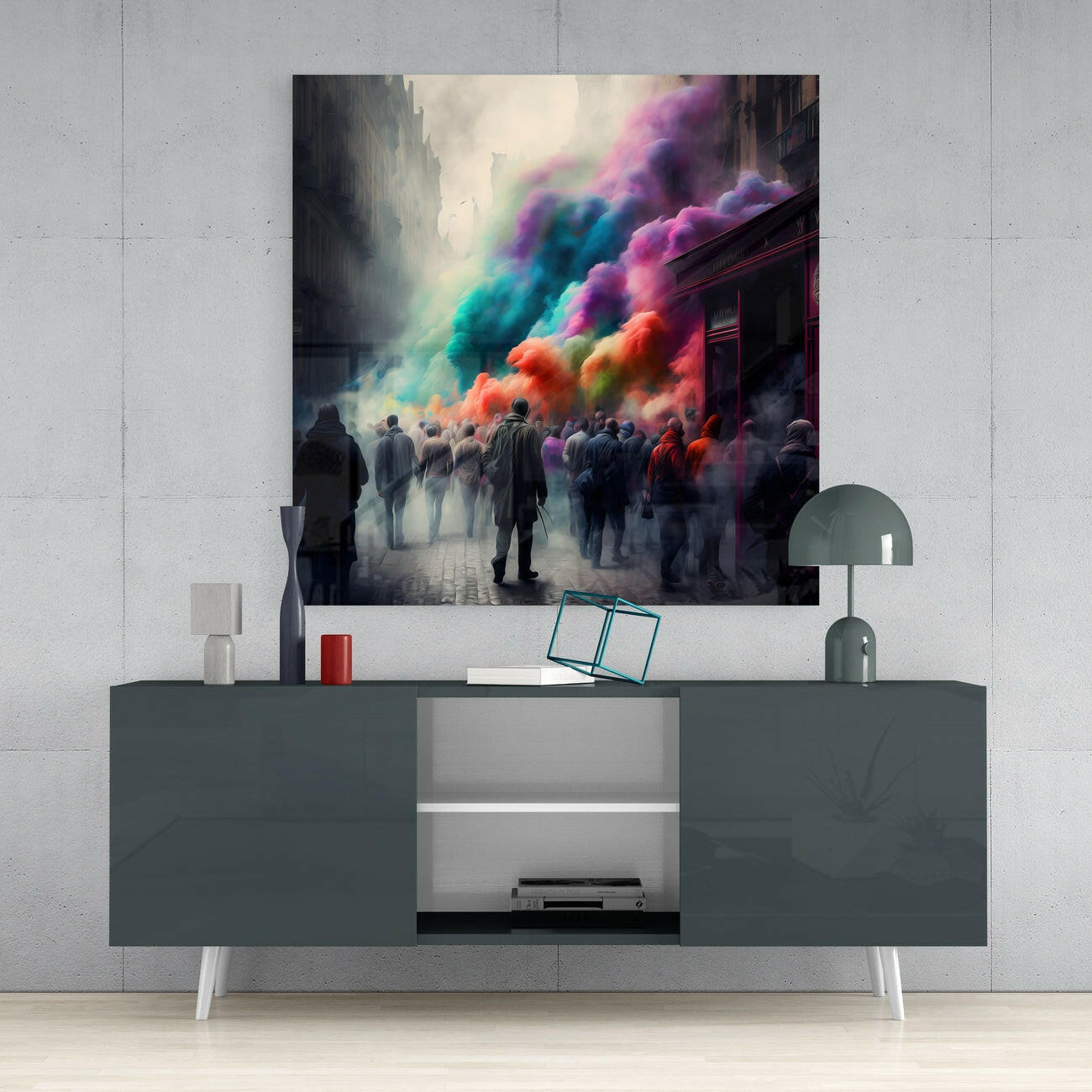 Escape Glass Wall Art