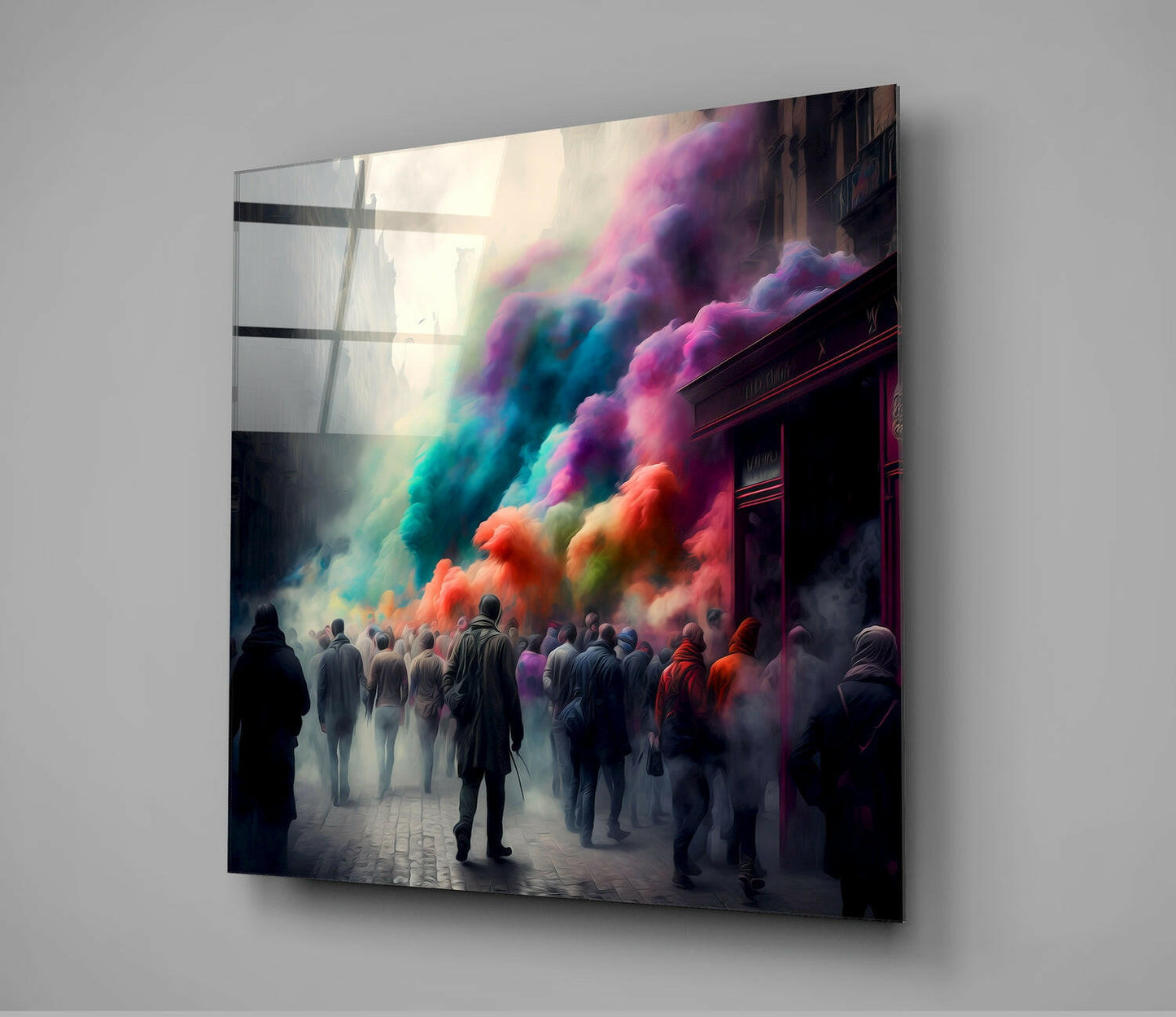 Escape Glass Wall Art