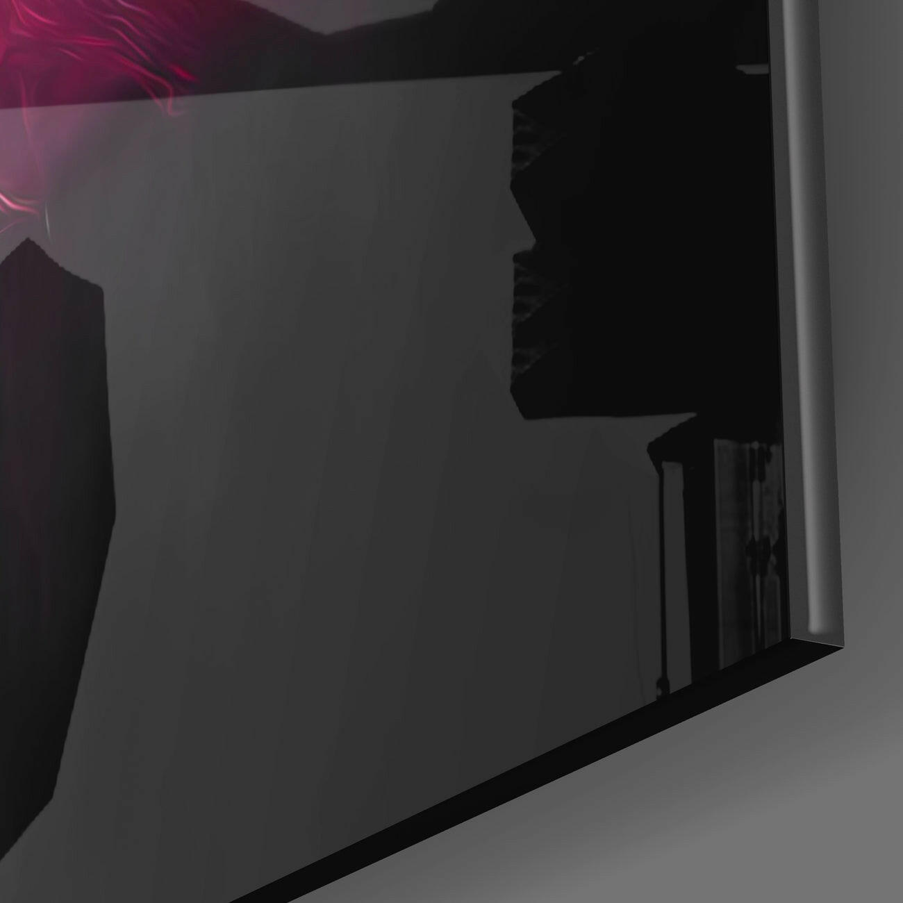 Me Flying Glass Wall Art