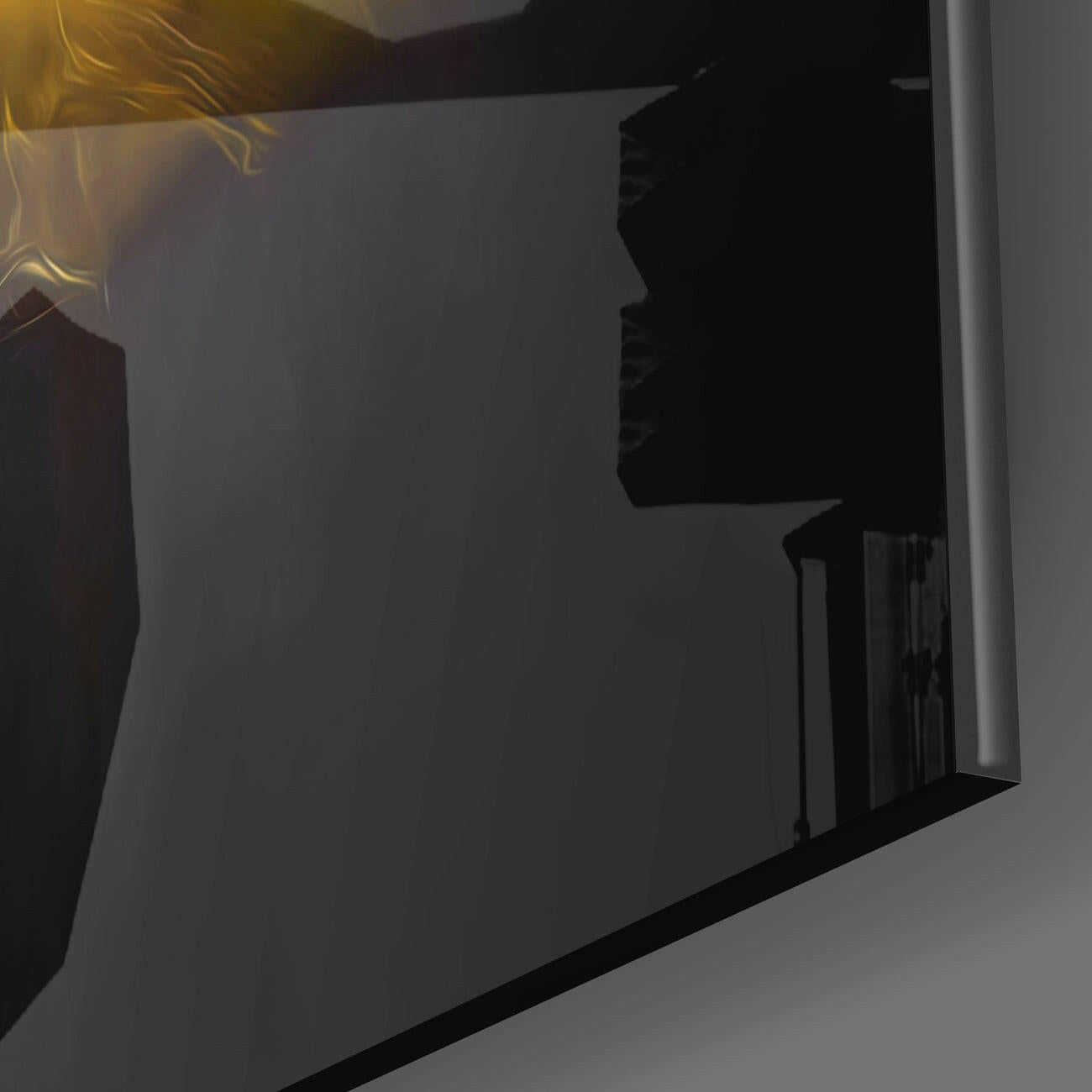 Me Flying Glass Wall Art