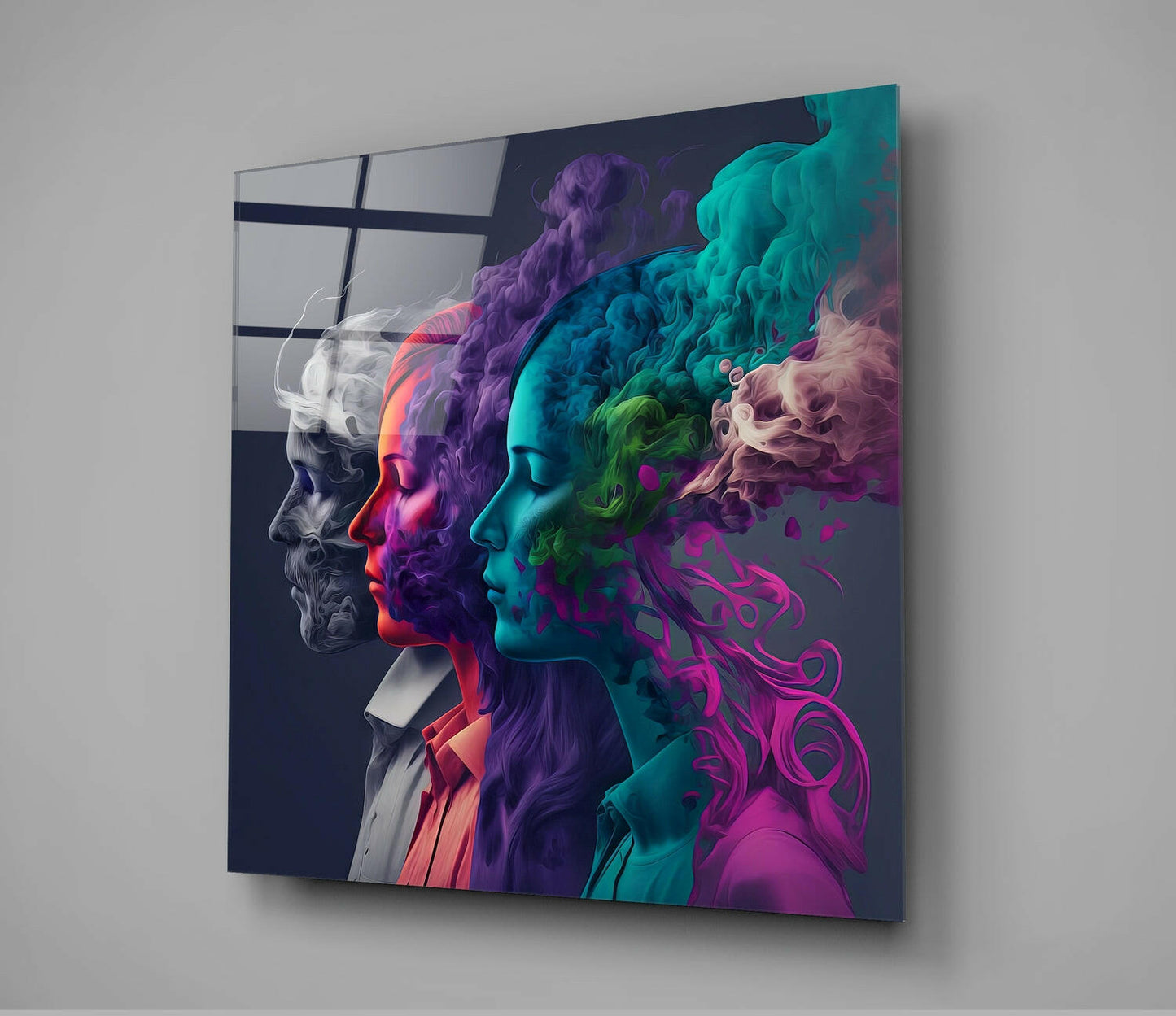 Smoked Thoughts Glass Wall Art