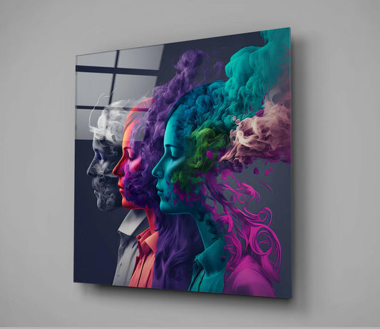 Smoked Thoughts Glass Wall Art