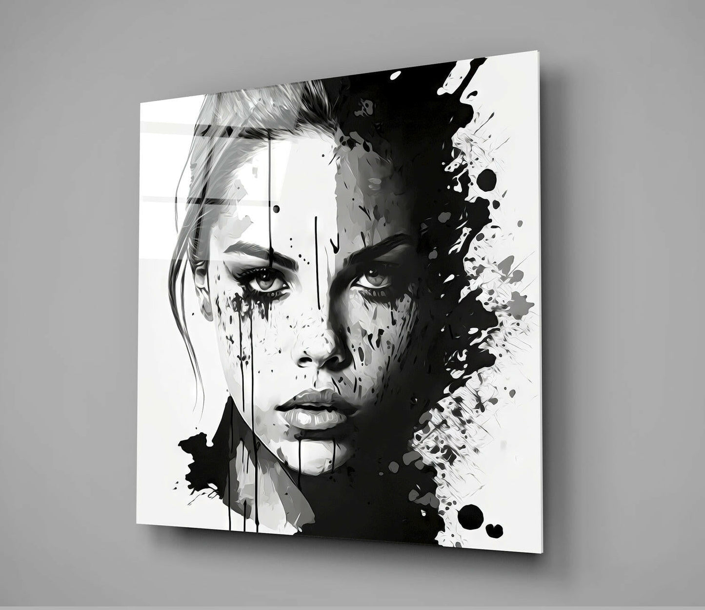 Woman Glass Wall Art
