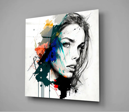Woman Glass Wall Art