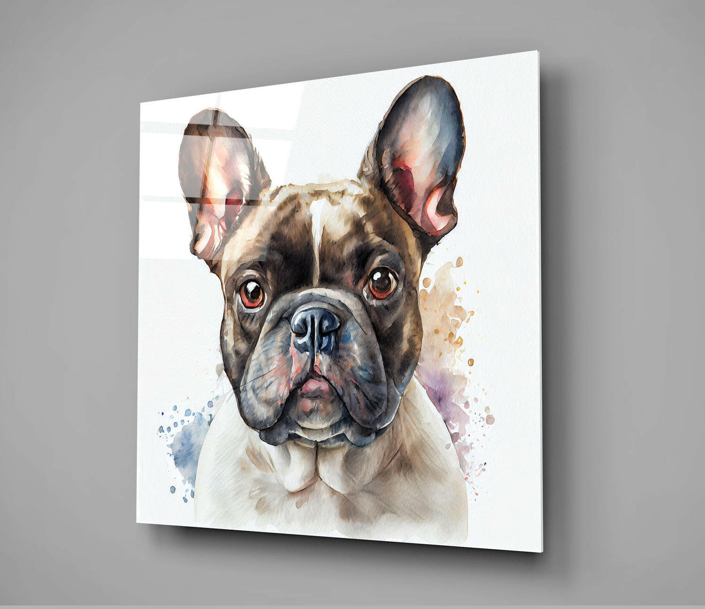 Cute Dog Glass Wall Art