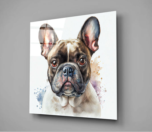 Cute Dog Glass Wall Art