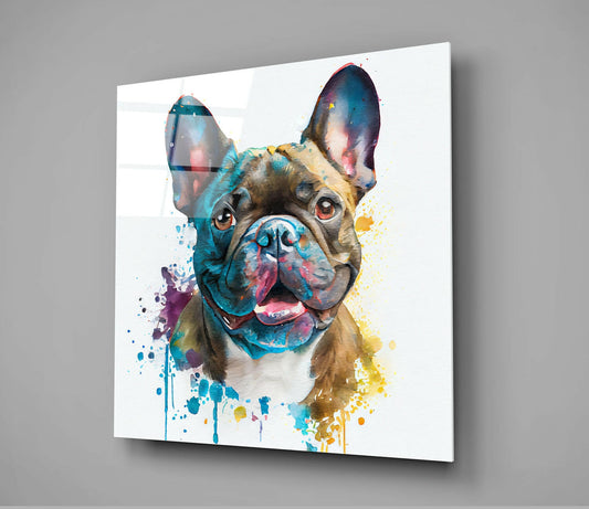 Cute Dog Glass Wall Art