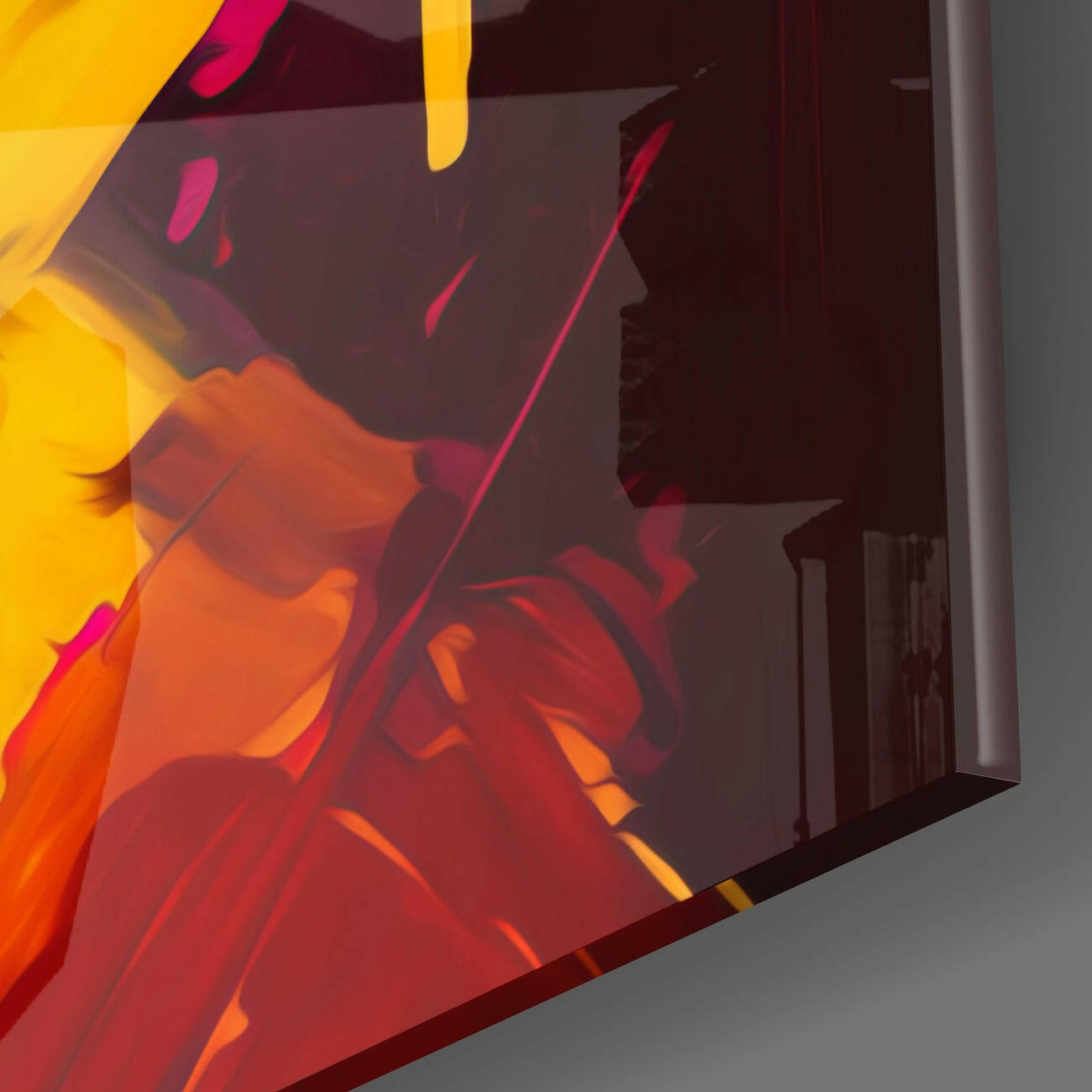 She Glass Wall Art