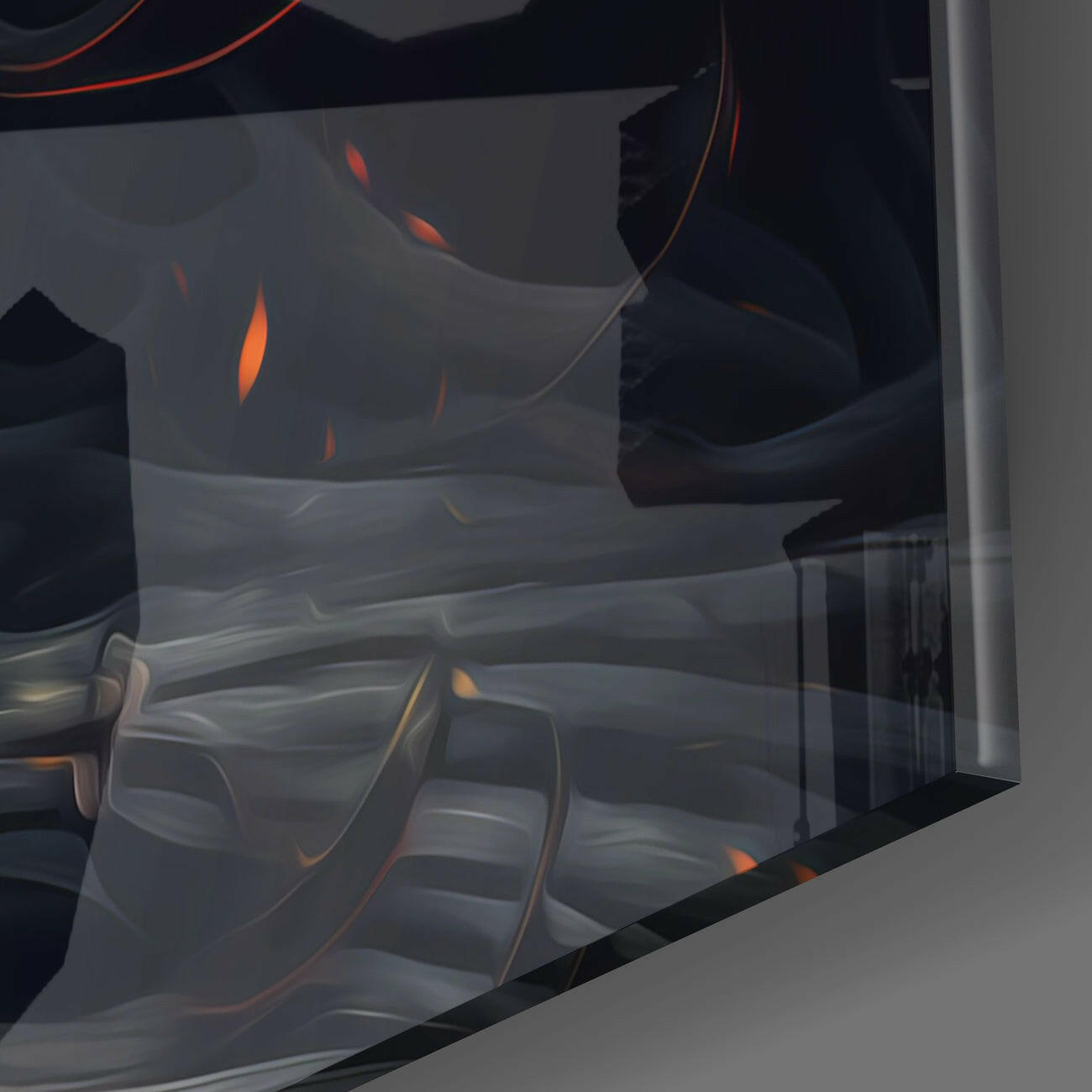The Wrath of the Woman Glass Wall Art