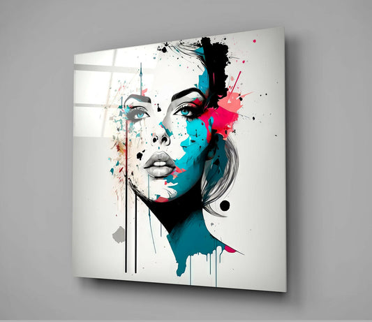 Woman Glass Wall Art
