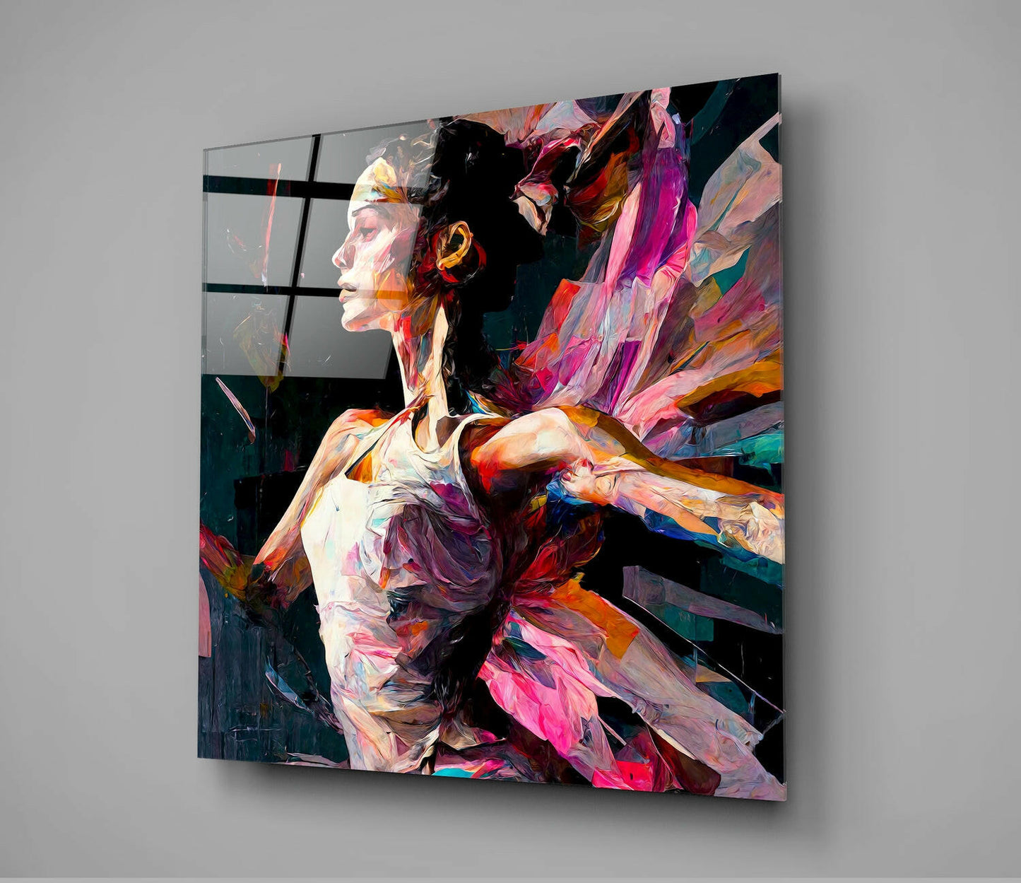 Ballerina Glass Wall Art