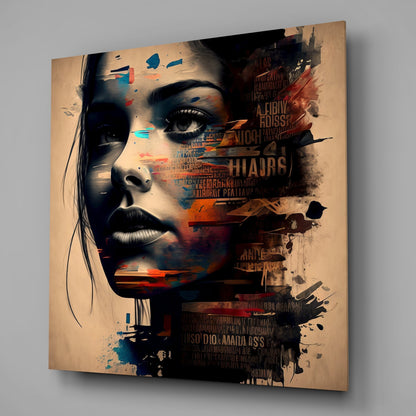 Woman Glass Wall Art