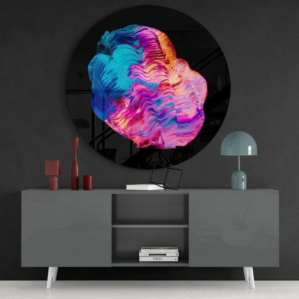 Contemporary Abstract Glass Wall Art